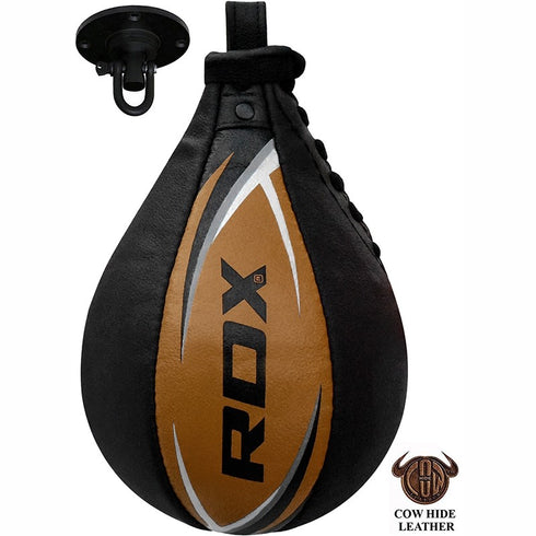 S2 LEATHER SPEED PUNCHING BALL/Tan-1
